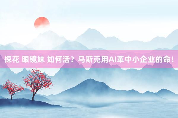 探花 眼镜妹 如何活？马斯克用AI革中小企业的命！