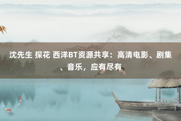 沈先生 探花 西洋BT资源共享：高清电影、剧集、音乐，应有尽有