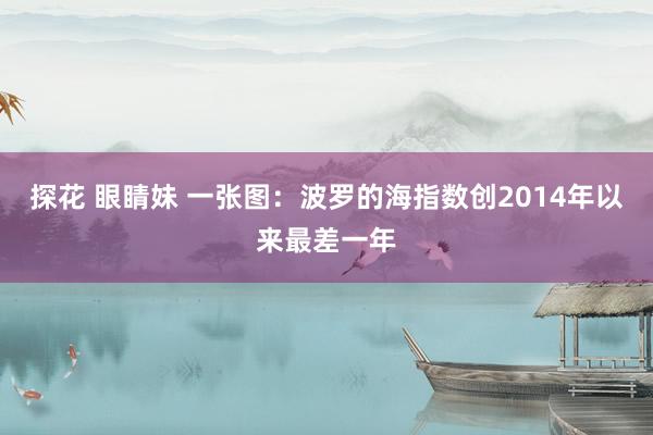 探花 眼睛妹 一张图：波罗的海指数创2014年以来最差一年
