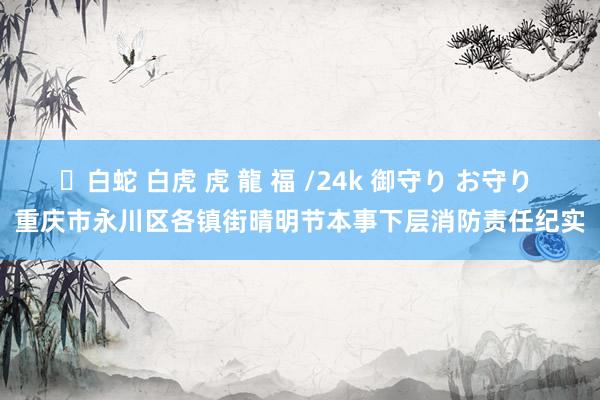 ✨白蛇 白虎 虎 龍 福 /24k 御守り お守り 重庆市永川区各镇街晴明节本事下层消防责任纪实