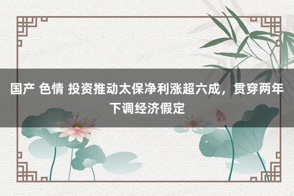 国产 色情 投资推动太保净利涨超六成，贯穿两年下调经济假定