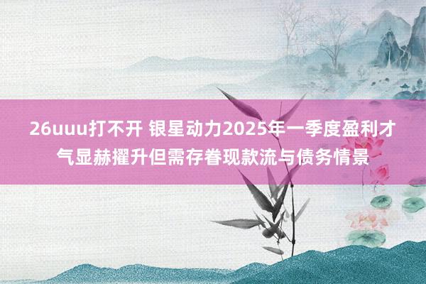 26uuu打不开 银星动力2025年一季度盈利才气显赫擢升但需存眷现款流与债务情景