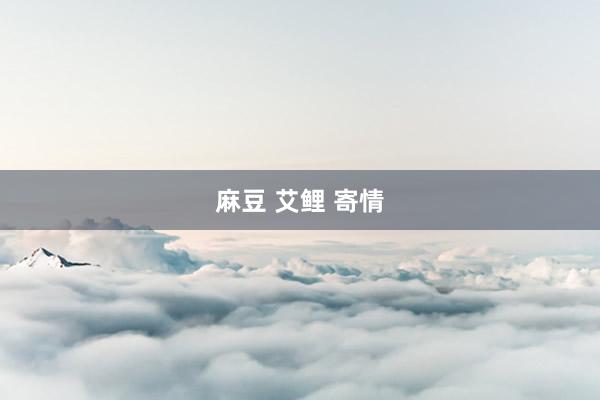 麻豆 艾鲤 寄情